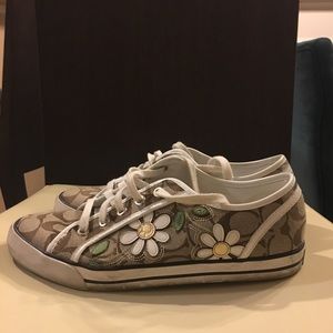 Coach Canvas floral sneakers